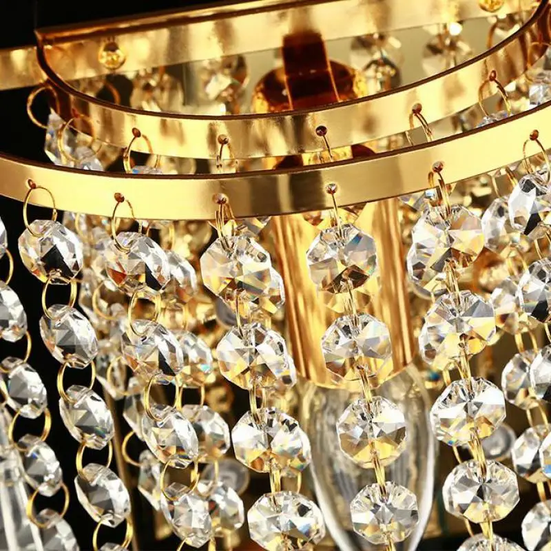 Crystal Led Wall Lamp Bedside With Switch Bedroom Lights Living Room Stairway Indoor Lighting Bathroom Light | Освещение