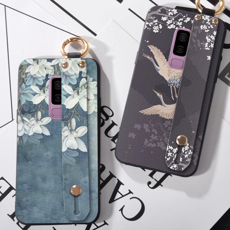 Чехлы для телефонов с ремешком на запястье Samsung Galaxy S6 S7 edge Plus элегантный чехол