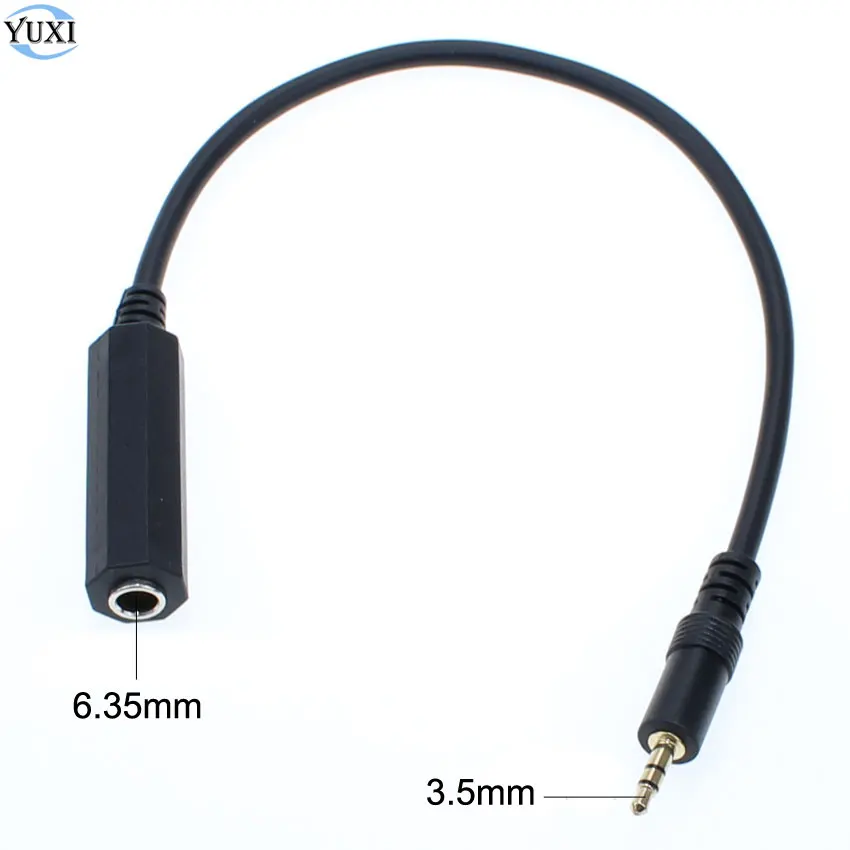 Аудиокабель YuXi Aux 6 35 мм 1/4 &quotгнездо к 3 5 1/8&quot Папа стерео кабель адаптера для