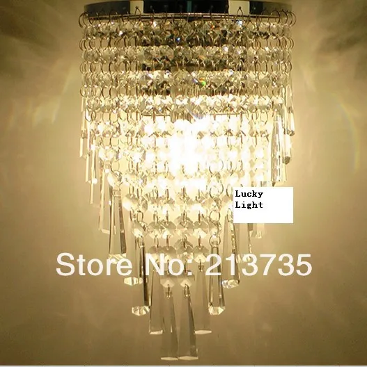 Кристалл стена лампа лёгкие бра освещение хром отделка Guaranteed100 %|light sink|light blue contact