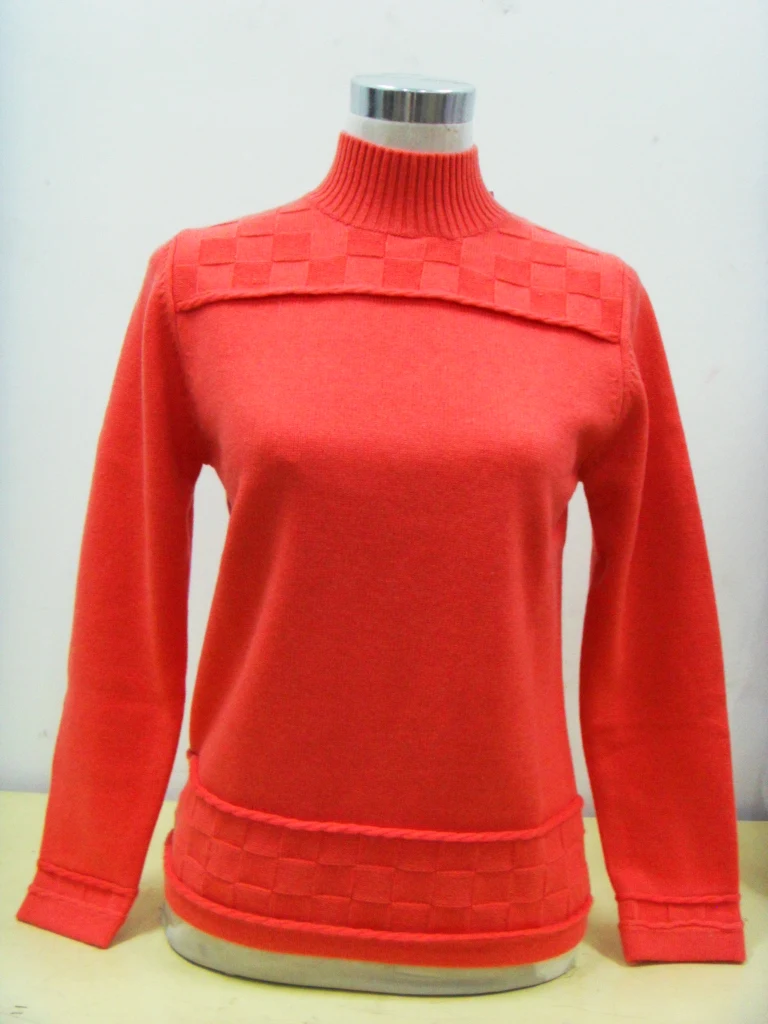 100 Cashmere Sweater Women Turtleneck Watermelon red Pullover Natural Thick Warm High Quality Clearance Sale Free Shipping