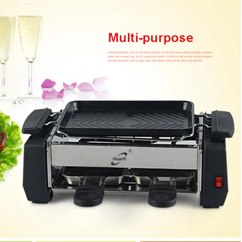 kbxstart 220v home smoke free couple electric barbecue student mini teppanyaki small barbecue machine free global shipping