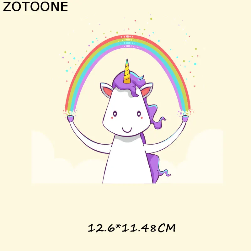 ZOTOONE Радуга патчи для одежды Бесплатная доставка Стильная футболка с