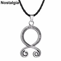 nostalgia trollkors troll cross viking amulet scandinavian long necklace with big pendant