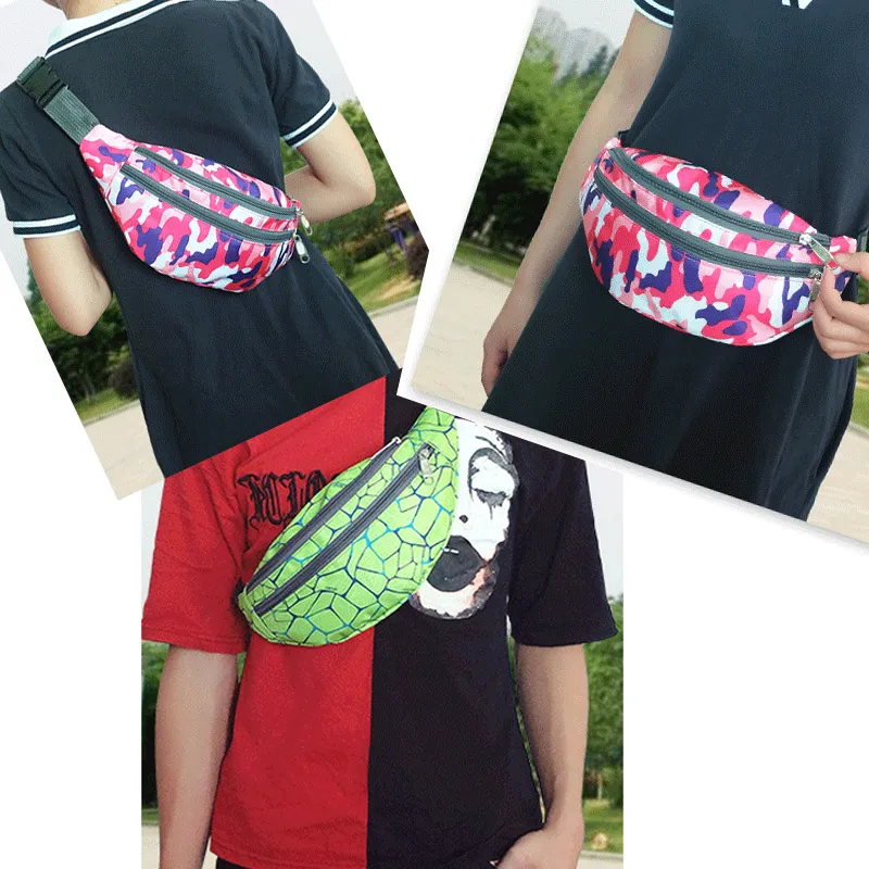 2019 Женская поясная сумка GLRSBUTY модная мужская красочная Дорожная на пояс молнии