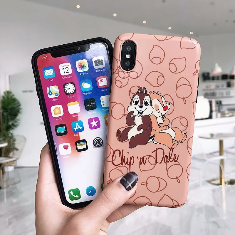 Funny Cartoon Tom Jerry Case Voor iPhone X XS XR Max 8 7 6 6s Plus Ultra Thin Slim Fit Soft TPU Cover Cases Coque |