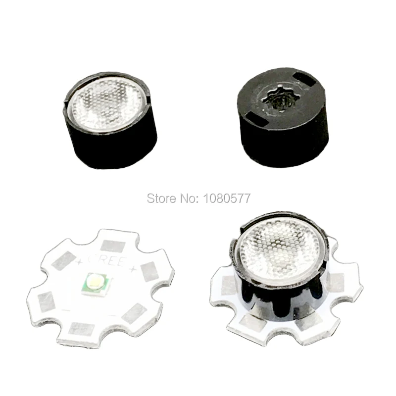 30 шт. 13 мм Светодиодная линза CREE 10 30 45 60 90 градусов XPE XPE2 XPG XPG2 ХТЕ 3535 3030 излучатель Плано рефлекторный коллиматор с держателем