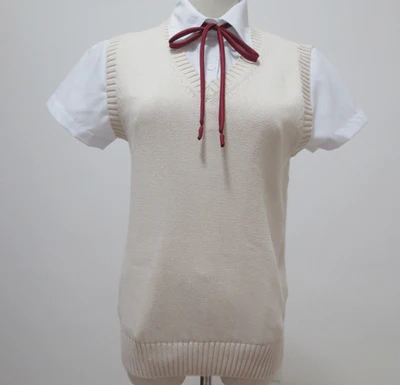 9 цветов K-on! Школьный свитер для девочки милый косплей безрукавый жилет с V-образным вырезом вязаная одежда форма.