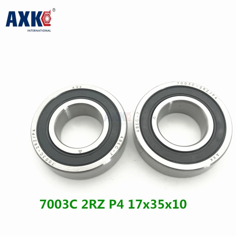 

Axk 1pcs 7003 7003c 2rz P4 17x35x10 Sealed Angular Contact Bearings Speed Spindle Bearings Cnc Abec-7