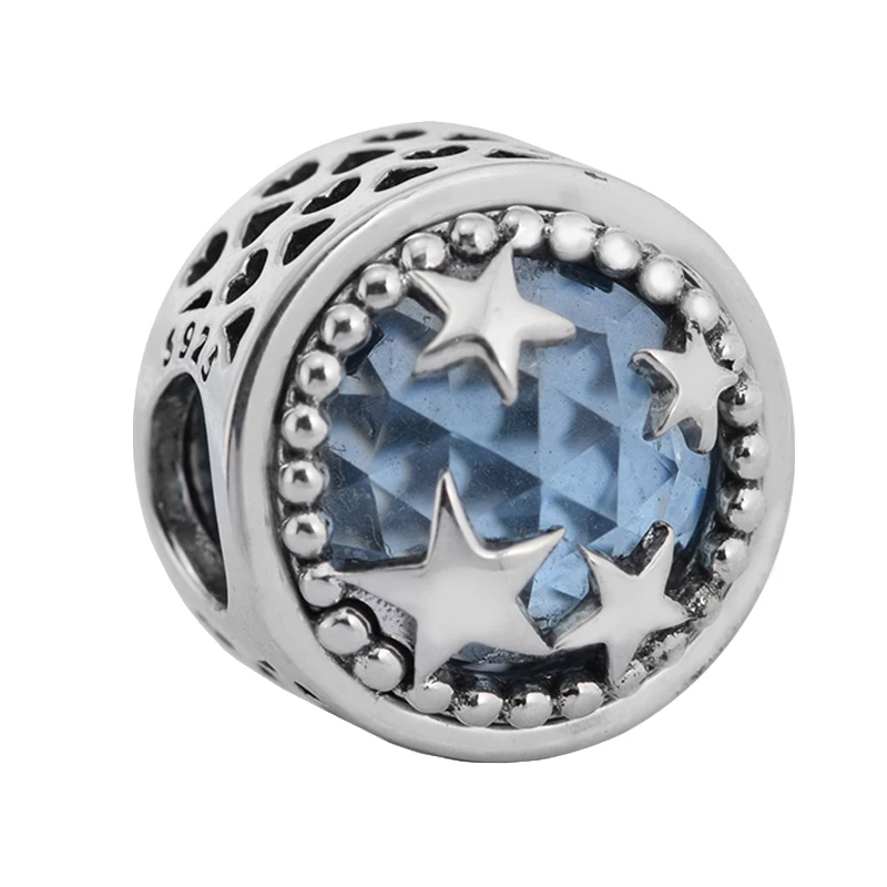 

CKK Fits Europe Bracelet Sky Blue Radiant Heart Beads For Jewelry Making Charms Sterling Silver 925 Original Bead Charm Kralen
