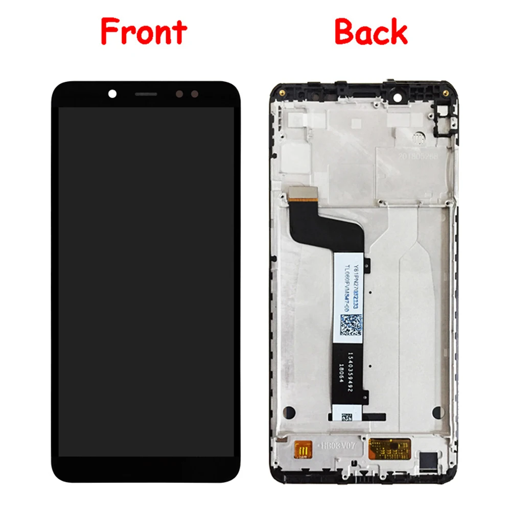 ЖК дисплей и сенсорный экран в сборе с рамкой для Redmi Note 5 Pro + Бесплатные