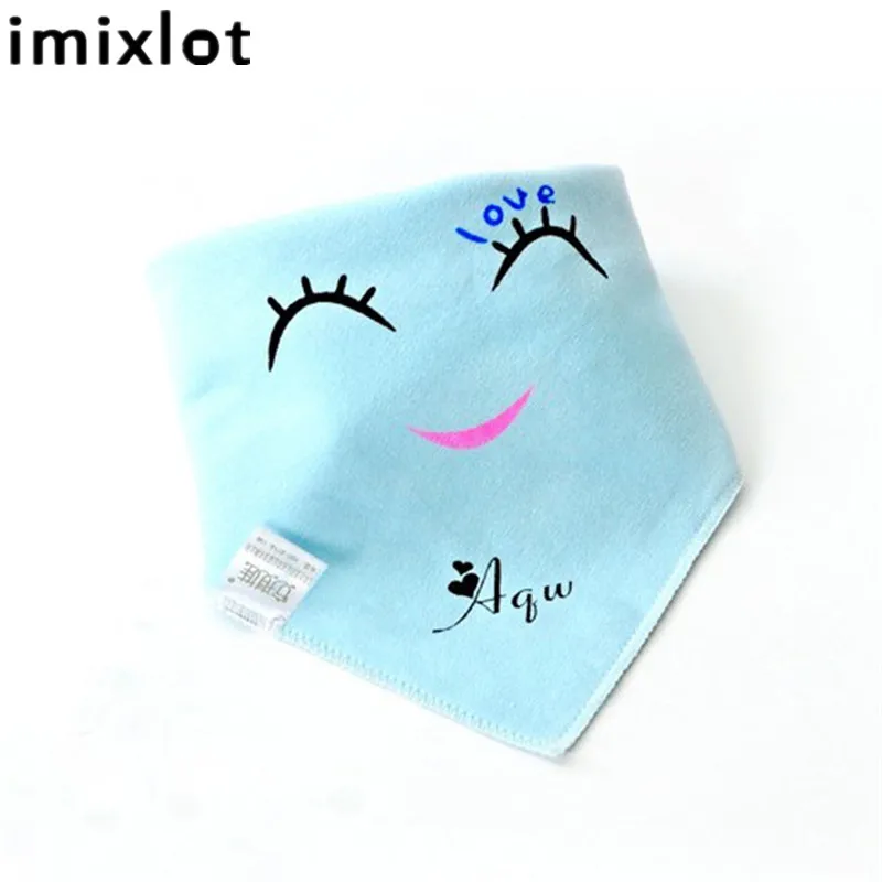 Imixlot/2018 модный детский махровый шарф для кормления Слюнявчики со смайликом