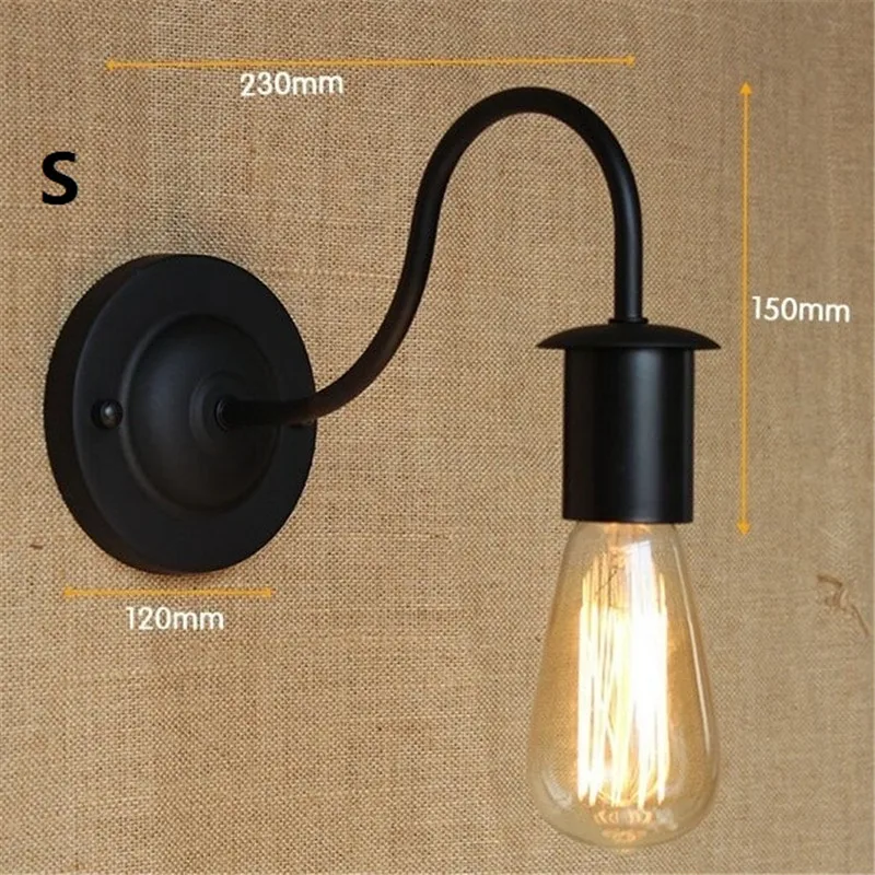 Скандинавский дизайн с одной головкой промышленный настенный светильник Лофт