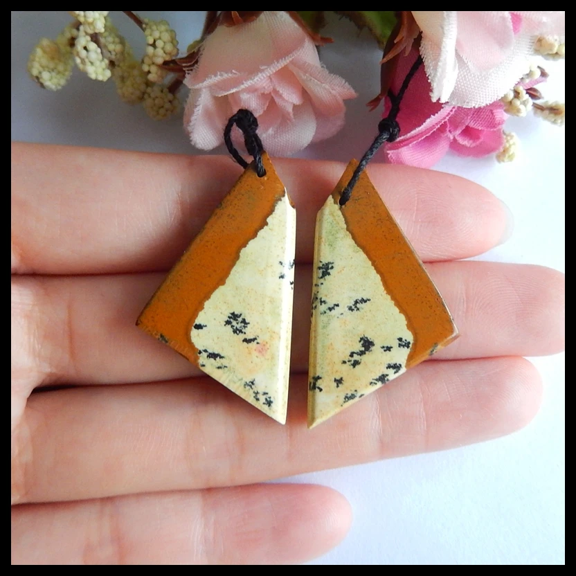 Бусины для сережек Chohua jasper модные полудрагоценные камни ювелирные изделия