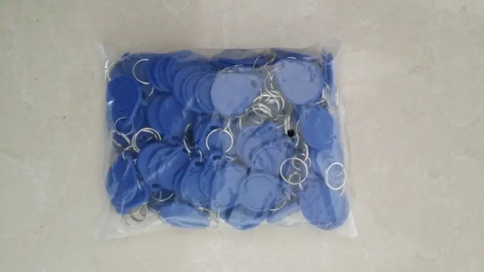 No. 3 100pcs 125Khz RFID Proximity Keyfobs Ring Access Control Card Rfid Red Yellow Blue Tags | Безопасность и защита