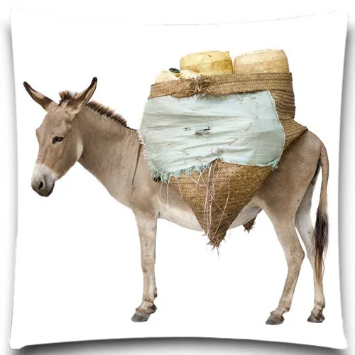 Чехол с квадратной подушкой декоративный хлопковый полиэстеровый чехол для