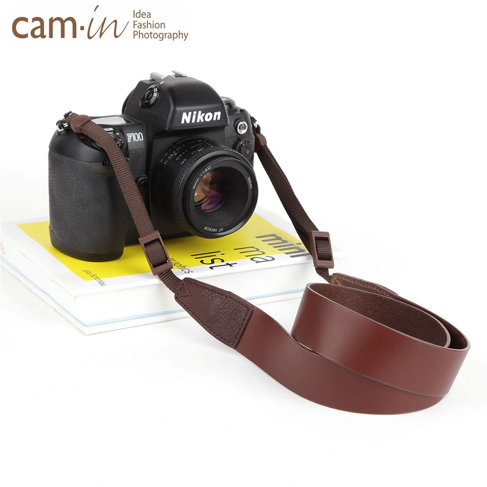 

Cam-in cs182 SLR Camera Universal Adjustable Cowhide Leather Camera Strap Strap Camera Strap Accessories Retro camera lanyard