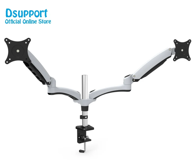 Desktop Clamping 360 degree full rotation Dual Arm for 15"-2