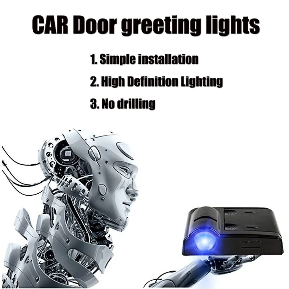 2 шт. светодиодные двери автомобиля Добро пожаловать логотип свет для peugeot BMW