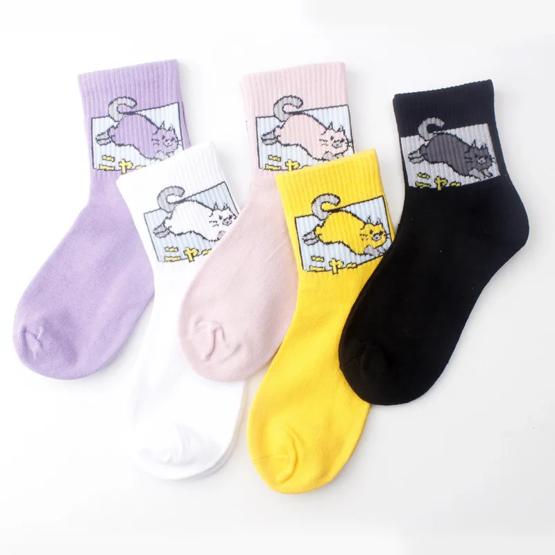 SP&CITY New Colored Cartoon Animal Short Socks Women Dinosaur Cute Ankle Harajuku Socks Low Printed Funny Socks Patterned Kawaii