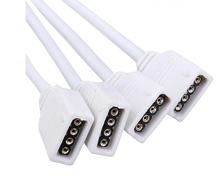 4 контактный rgb соединительный кабель для светодиодной ленты от 1 до 2/от 3/от