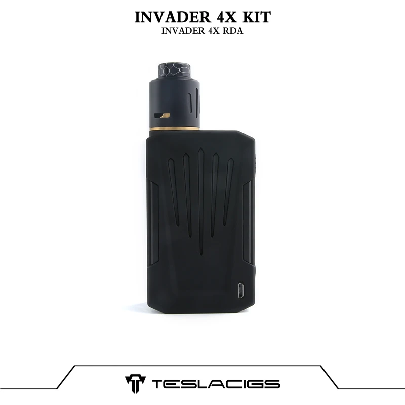 Оригинальный Tesla Invader 4X комплект коробка Mod Vape 280 Вт с захватом RDA электронная