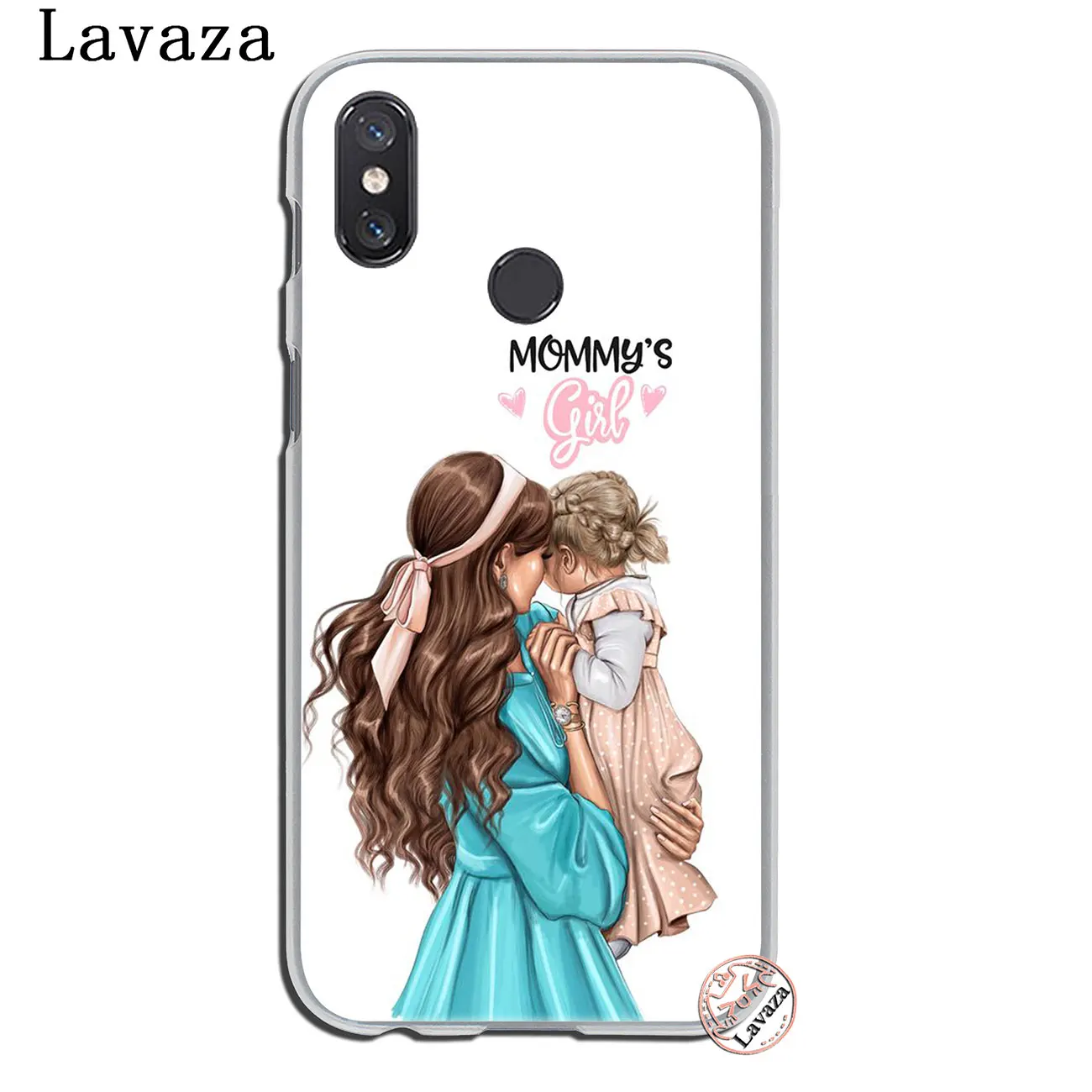 Модный чехол для мамы и дочки с черными каштановыми волосами для Xiaomi Mi 9 9T CC9 CC9E A3 Pro 8 SE A2 Lite A1 pocophone f1 6X MAX 3 - Цвет: 12