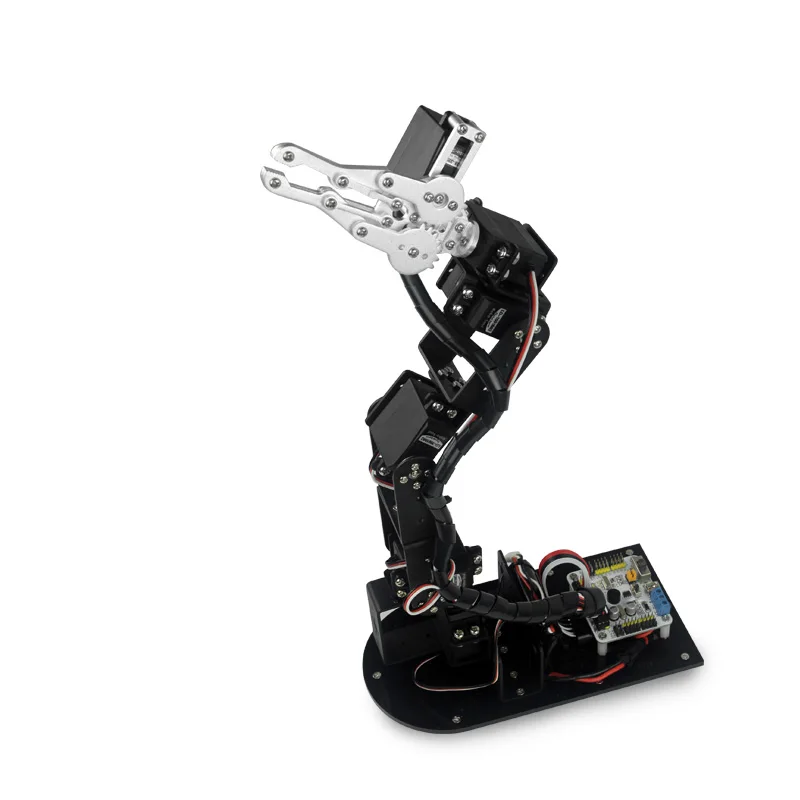 

Industrial Robot 625 Mechanical Arm 100% Alloy Manipulator 6 Degree Robot arm Rack with 6Pcs LD-1501MG Servos + 1 Alloy Gripper