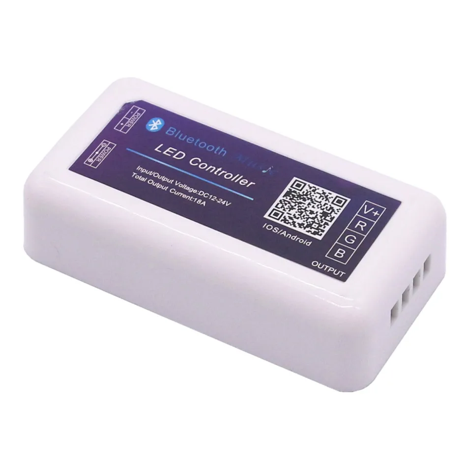 DC 12 V 24 18A светодиодный Bluetooth музыкальный RGB контроллер для SMD 5050 3528 светодиодные