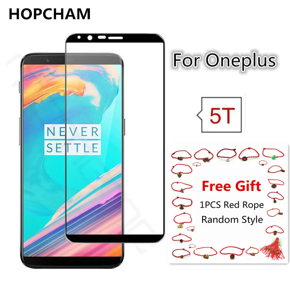 HOPCHAM для OnePlus 5T стекло 3D полное покрытие закаленное Защита экрана One Plus защитная