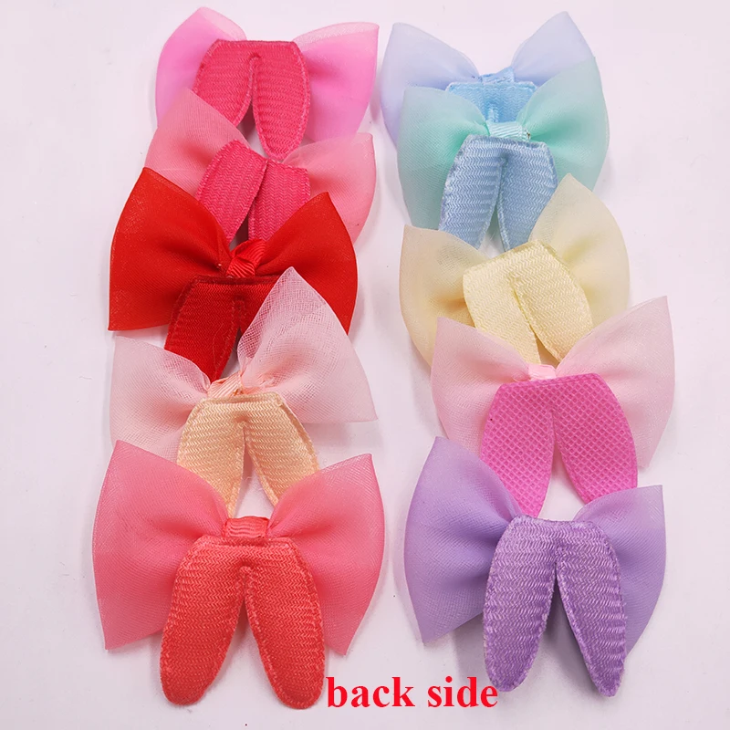 10pcs/Lot 6.5x5.5cm Lovely Bowknot Shape Patches Multicolors Padded Applique for DIY Children Hair Accessories | Дом и сад