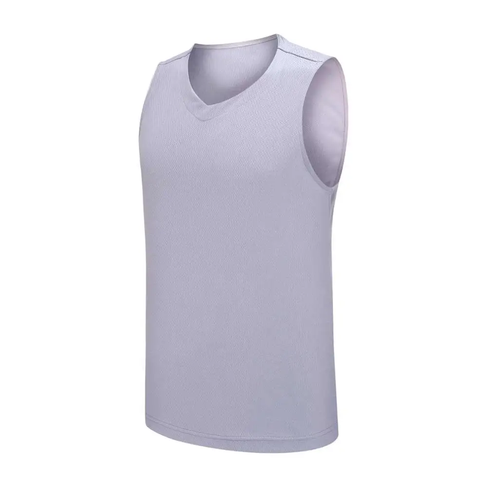8002 Gray Cheap Mens Basketball Jersey breathable College Sport Team Basketball TShirt Sleeveless Training Vest Quick-Dry Tank Top Shirts - Цвет: 8002 Gray