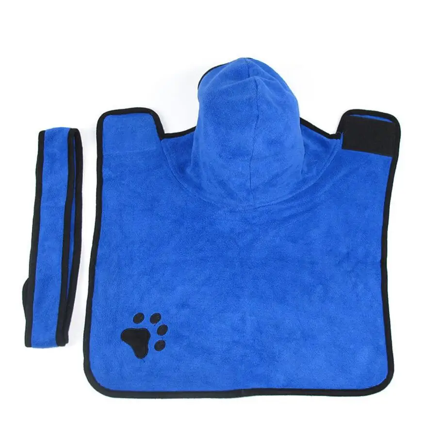 Банный халат для животных, быстросохнущее банное полотенце для домашних животных, быстро впитывающий воду банный халат для собак и кошек