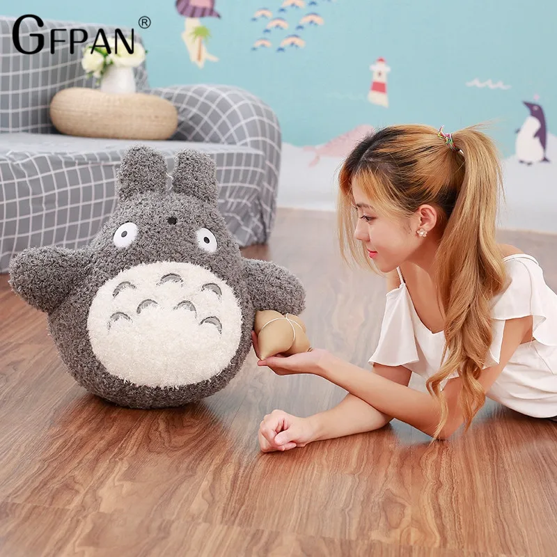 30-70 см kawaii японский стиль Studio Ghibli Аниме Кот чучело животное, Длинная Подушка Мой сосед Тоторо плюшевые игрушки кукла подушка