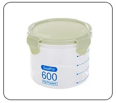 Wofo 600 мл Пластик прозрачный Еда коробка для хранения может Водонепроницаемый