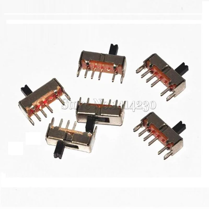 10 шт. SS13D07G4 3 позиционный SPDT 1P3T 6 контактный PCB панель Мини Вертикальный скользящий