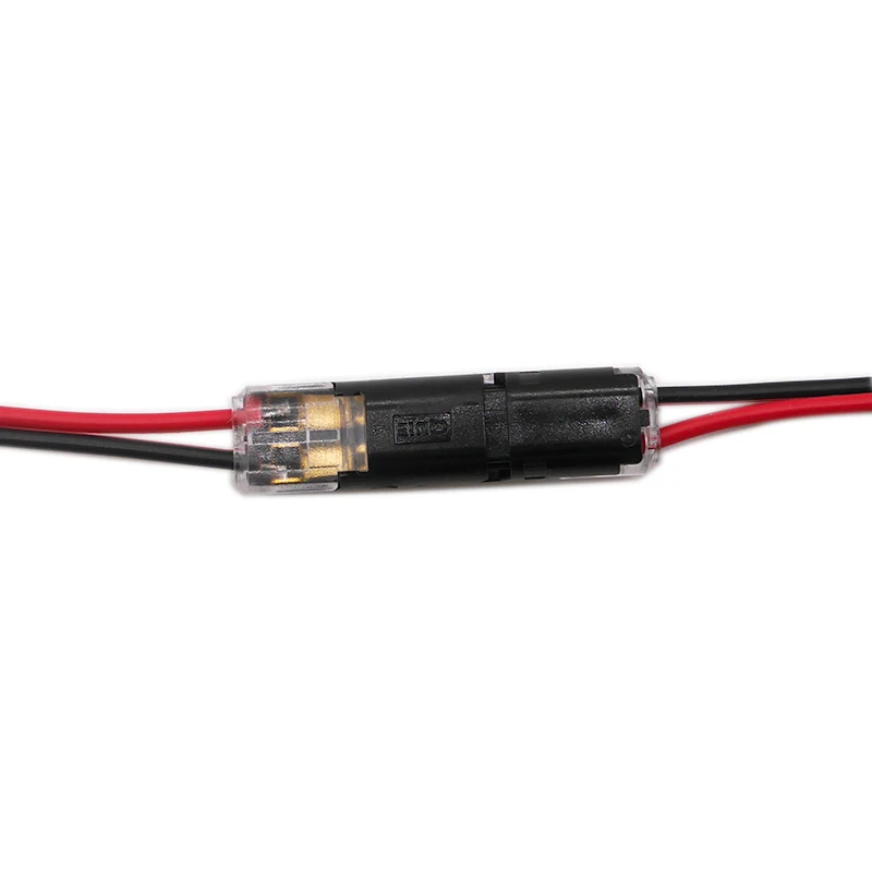 ; партия из 20 штук 2 Pin Путь Весна шотландский замок разъем 24-18AWG провод для Светодиодные ленты быстроразъемный соединитель кабеля обжимные клещи