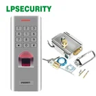 Уличный металлический сканер для контроля доступа с отпечатками пальцев, электронный дверной замок, дверной звонок, домофон