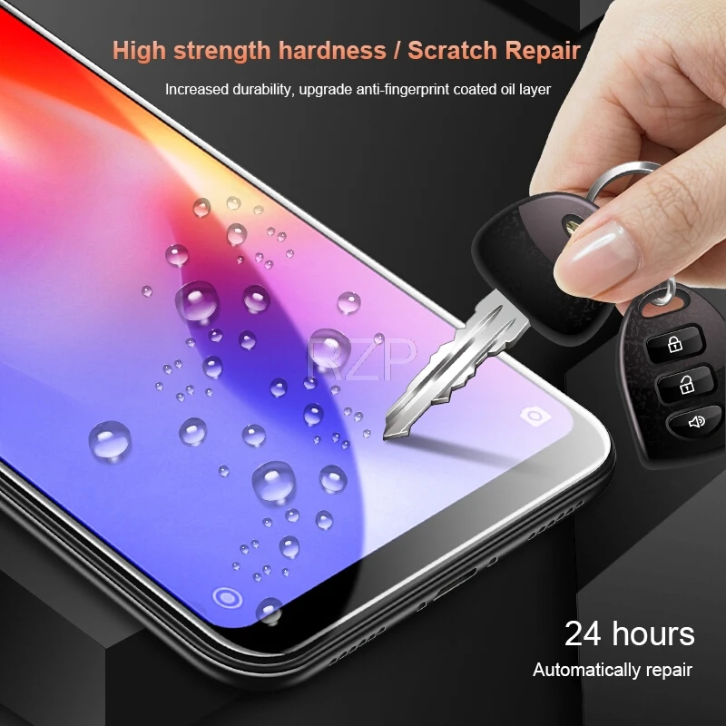 RZP 9D изогнутая защитная пленка на весь экран для Xiaomi Redmi Note 5 6 7 A X Pro Plus Защитная