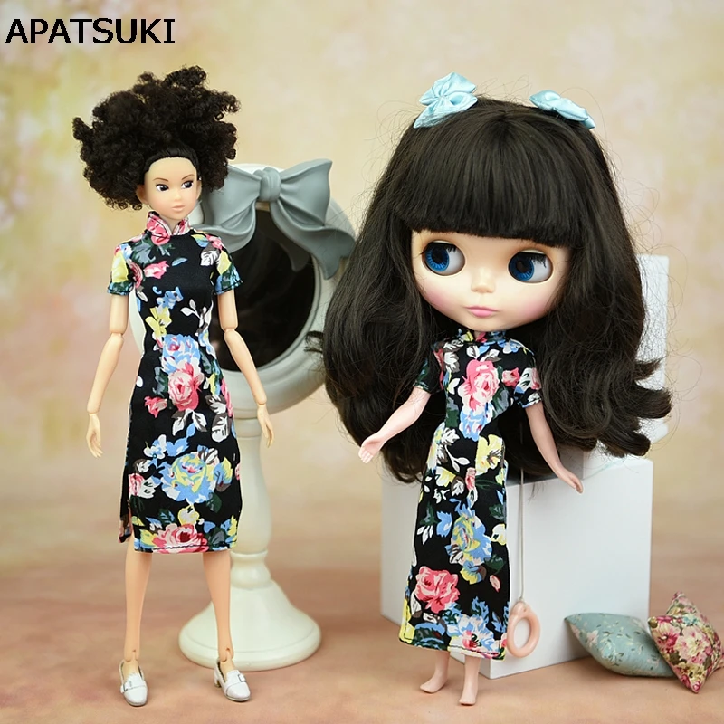 Аксессуары для куклы ручной работы платье Одежда Барби Cheongsam китайское Vestido Qipao
