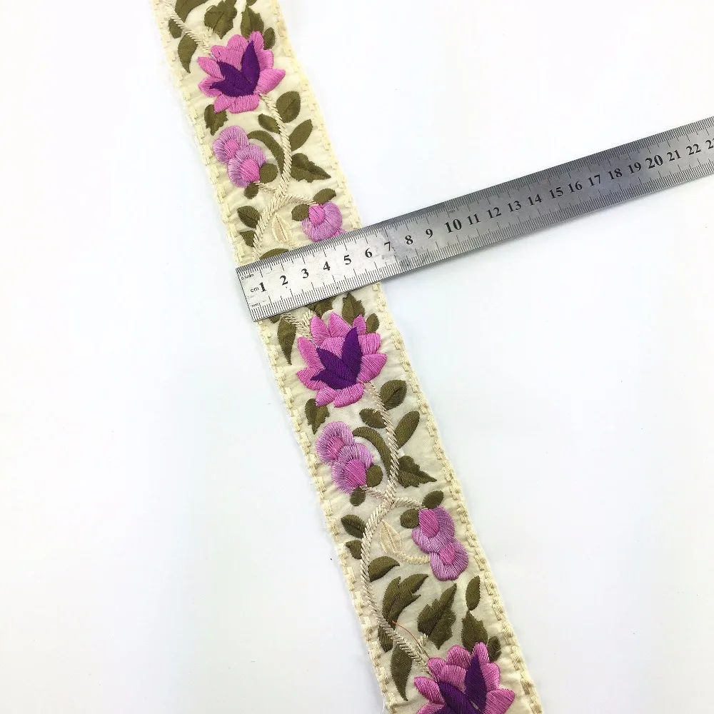 Width 6cm Ethnic Embroidery Crochet Lace Sewing Trim Miao Dress /Bags Fabic Ribbon For DIY Clothes | Дом и сад