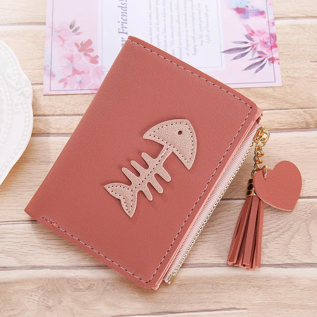 Модный недорогой кошелек для мелочи из искусственной кожи женский простой с