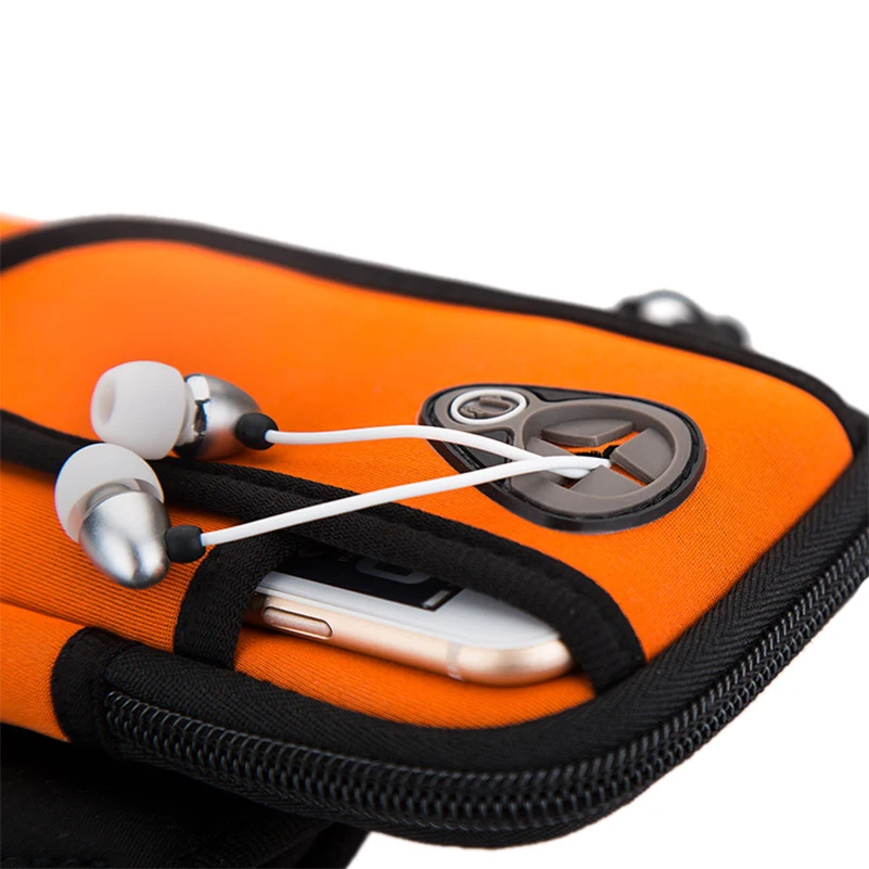 Outdoor Sport Fitness Running Phone Bag Case For iPhone 6 7 8 X Samsung Zippered Mobile Pouch bag SmartPhone | Мобильные телефоны и