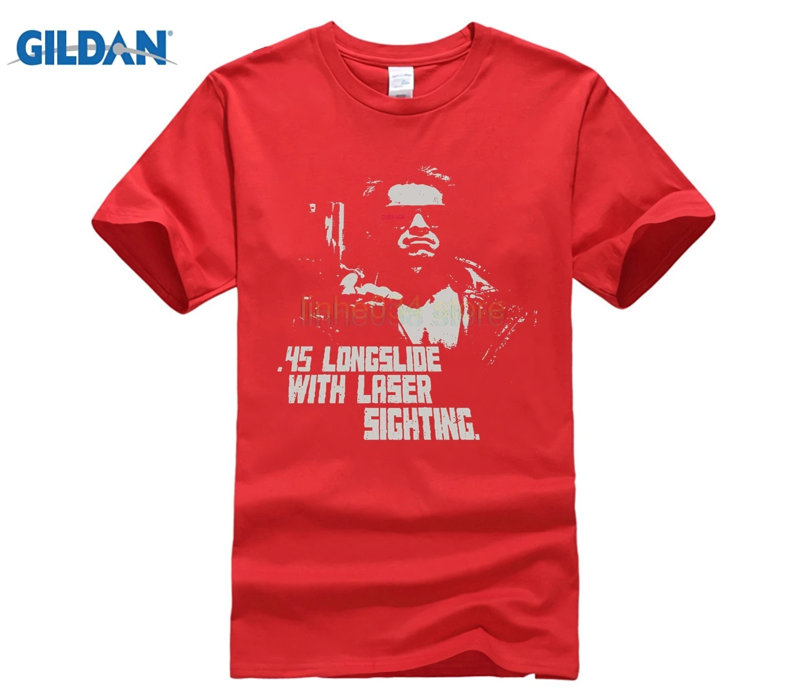 Летняя Футболка GILDAN Мужская футболка 45 Longslide Terminator T-Shirt | одежда