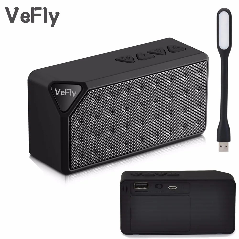 Мини Портативная смарт-Колонка VeFly с Bluetooth беспроводные колонки fm-радио режим