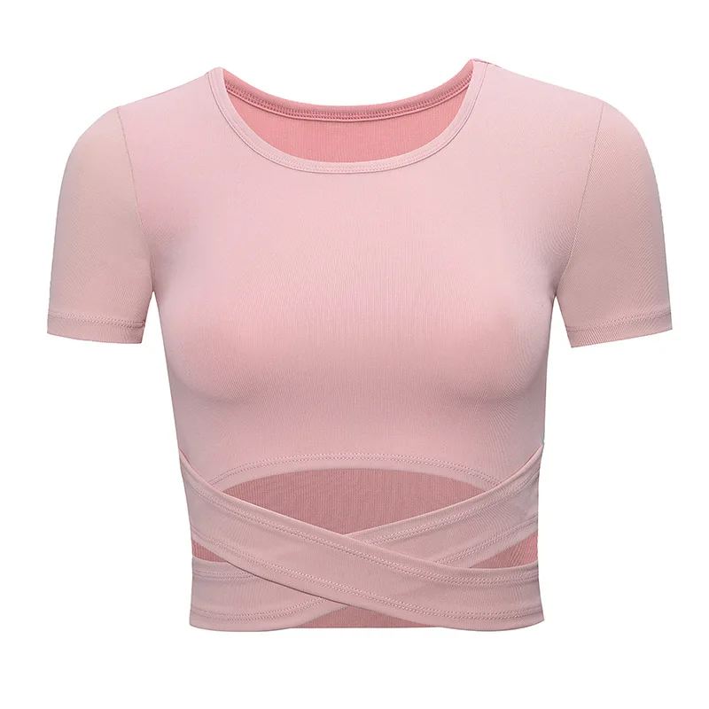 Женская Спортивная футболка с коротким рукавом Cross Style быстросохнущая для