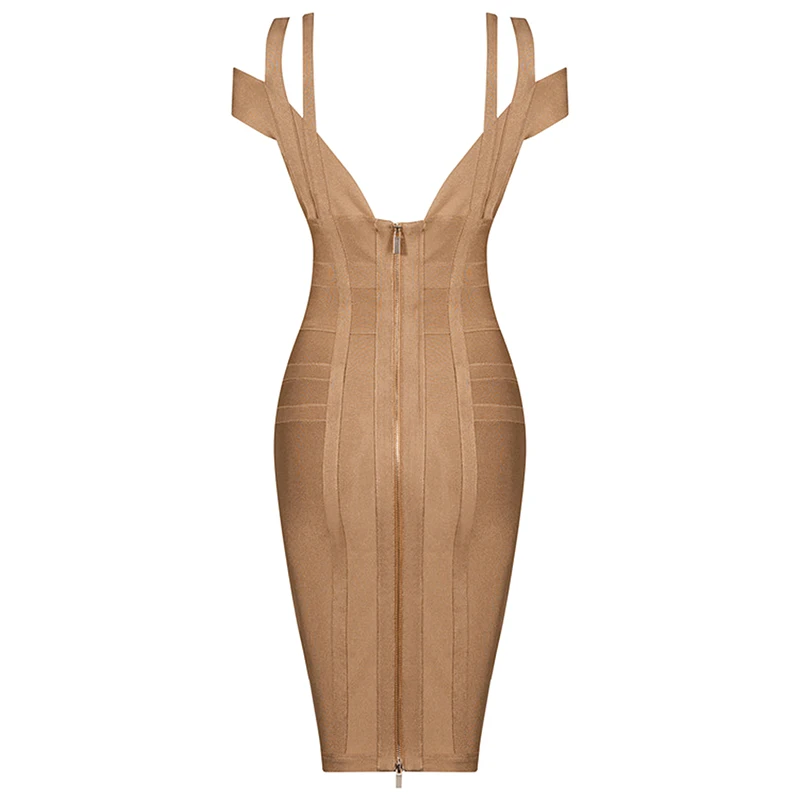 INDRESSME, женские вечерние платья, Бандажное платье, сексуальное, на тонких бретелях, глубокий v-образный вырез, с открытой спиной до колена, на выпускной, летнее, облегающее платье, Vestidos, новинка