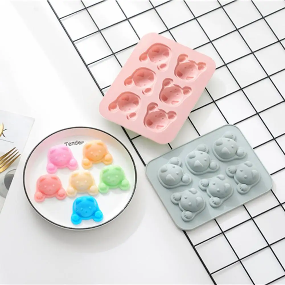 6 решетчатая форма для торта с изображением котенка из мультфильма силиконовая