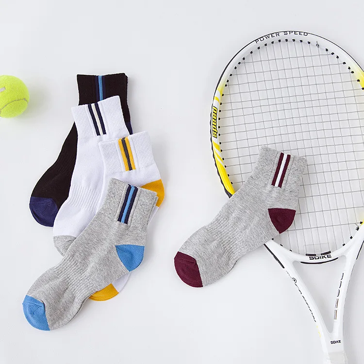 Коди Стали Мужчины Хлопчатобумажные Носки Дышащий Впитывает Пот Мужские Средние