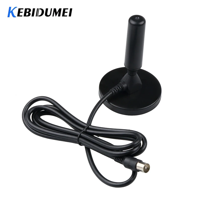New Wireless Television Antennas Digital 30dBi Indoor Gain DVB-T/FM Aerial Antenna PC for TV HDTV Black | Электроника